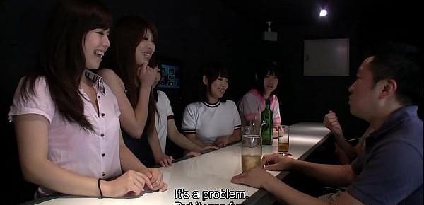  Yuri Sakura and her hostesses friends bangs with lucky guy